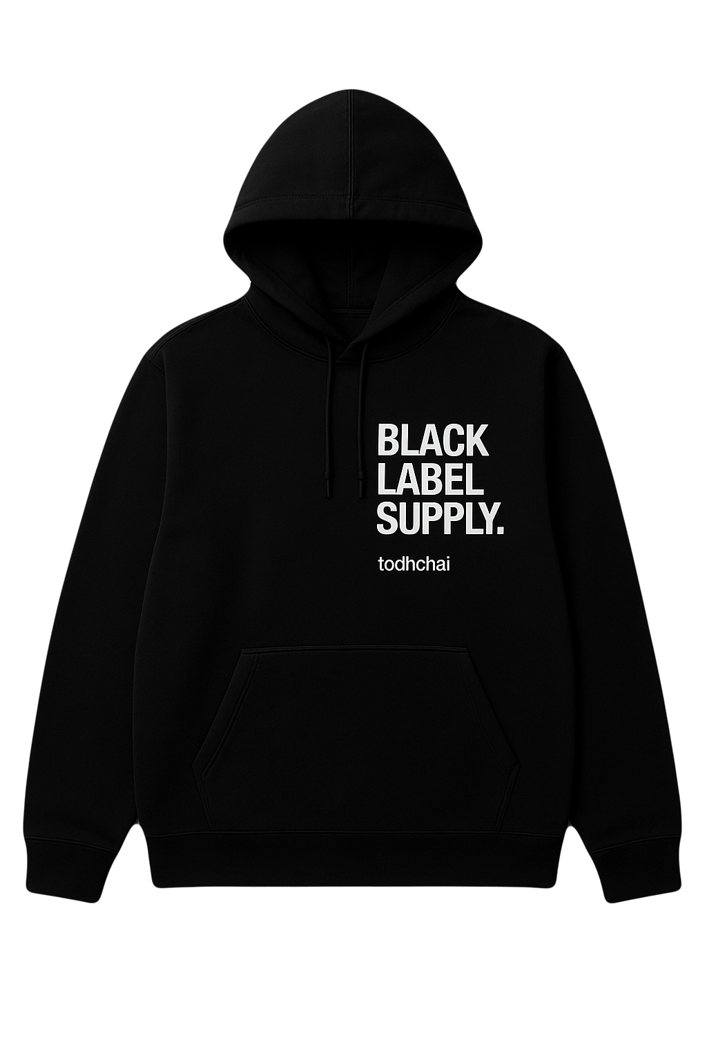 Black Label Supply Hoodie Black