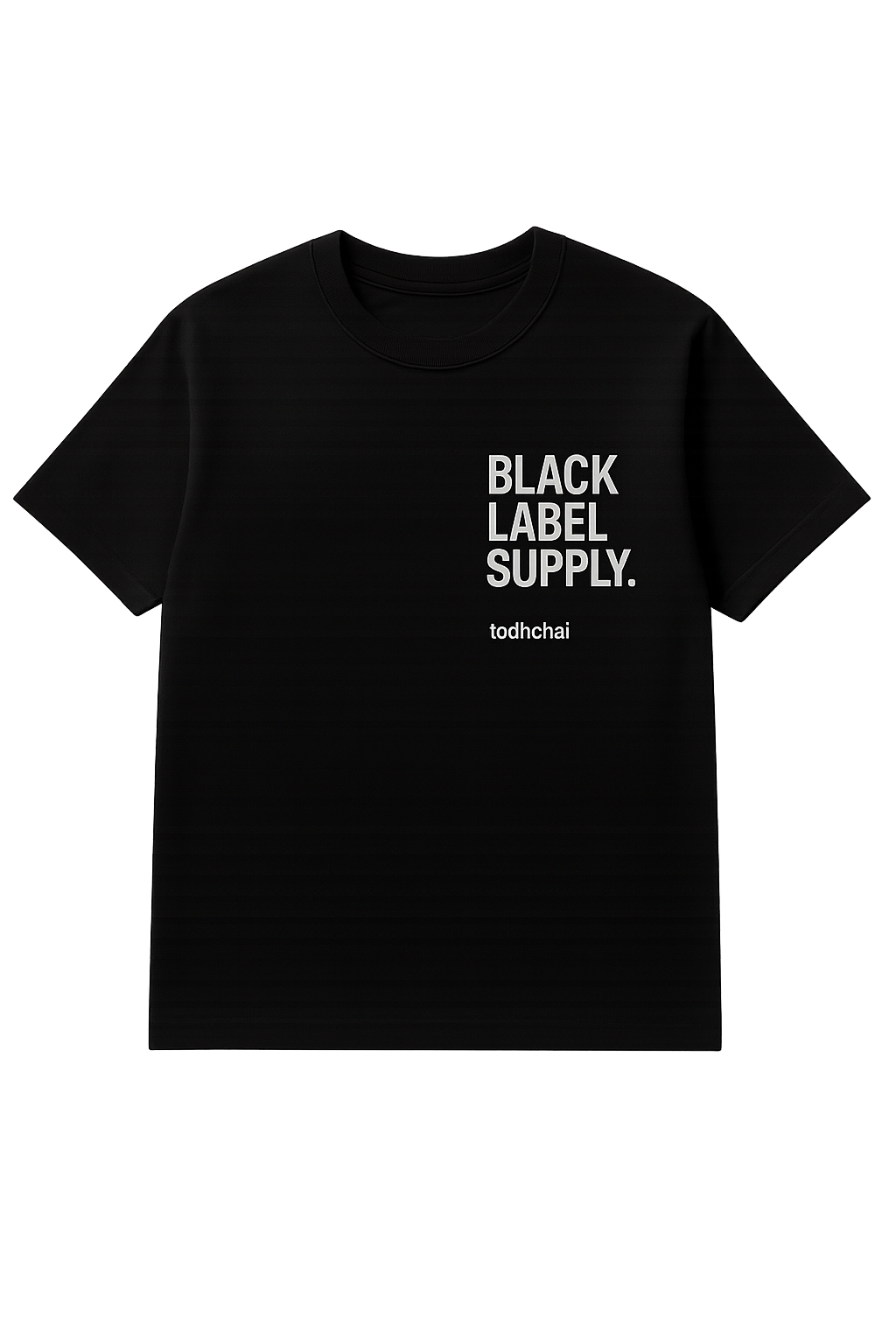 Black Label Supply Tee Black
