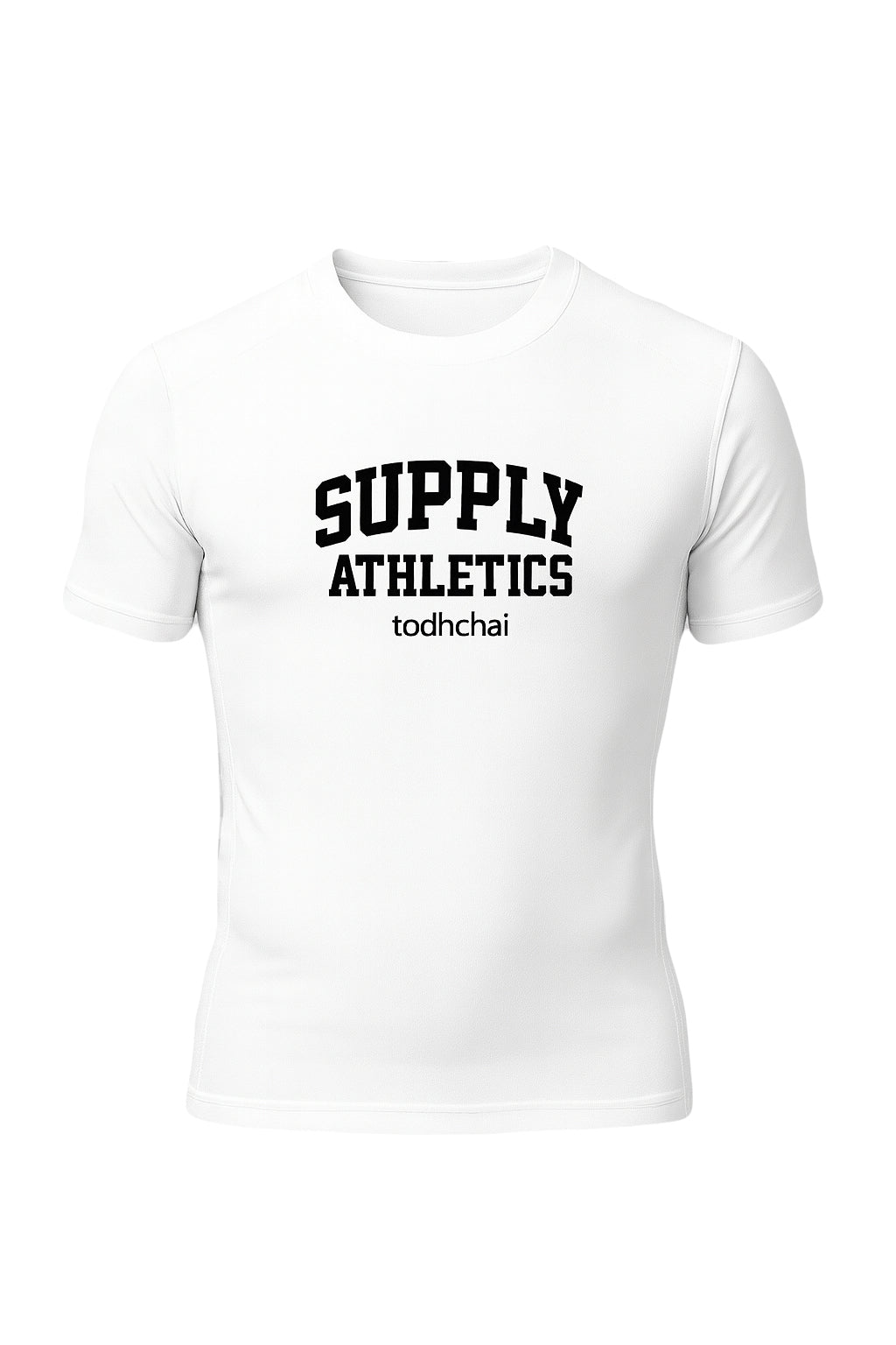 Supply Athletics Compression Tee White/Black